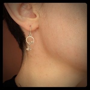 Silpada silver dangle drop earring SINGLE earring